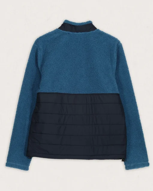 Born Explorer Recycled Polar-Lined Sherpa Fleece - Blue Steel