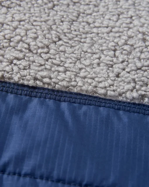 Born Explorer Recycled Polar-Lined Sherpa Fleece - Steel Gray