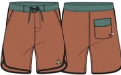 Breaks Recycled Boardshort - Burnt Orange