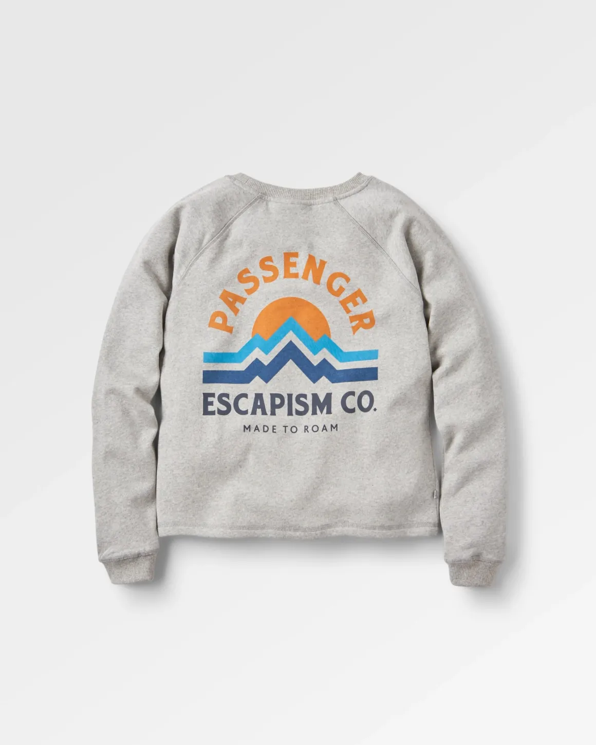 Breathe Recycled Cotton Long Sleeve Sweatshirt - Mid Grey Marl