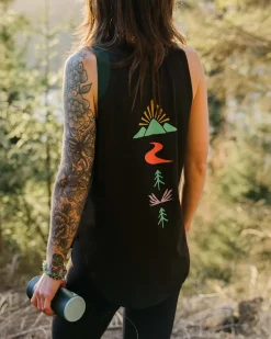 Breezy Recycled Active Tank Top - Black