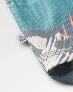 Chakra Tie Back Active Recycled T-Shirt - Palm Camo Deep Sea