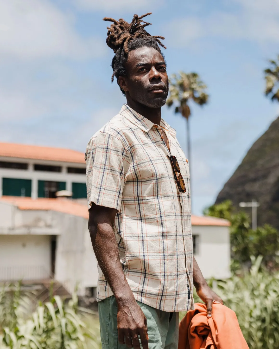 Chill Organic Cotton Check Long Sleeve Shirt - Birch