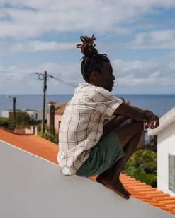 Chill Organic Cotton Check Long Sleeve Shirt - Birch