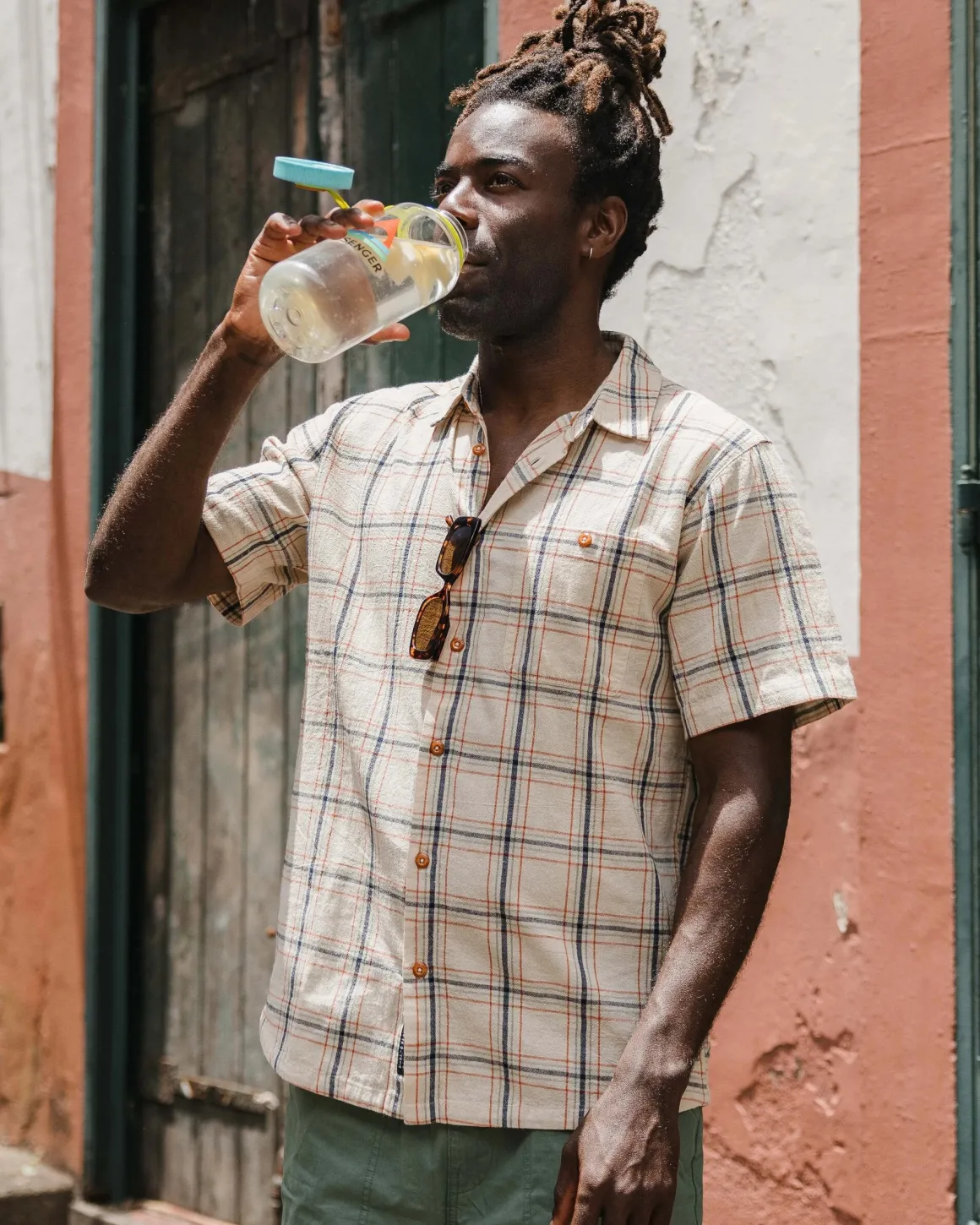 Chill Organic Cotton Check Long Sleeve Shirt - Birch