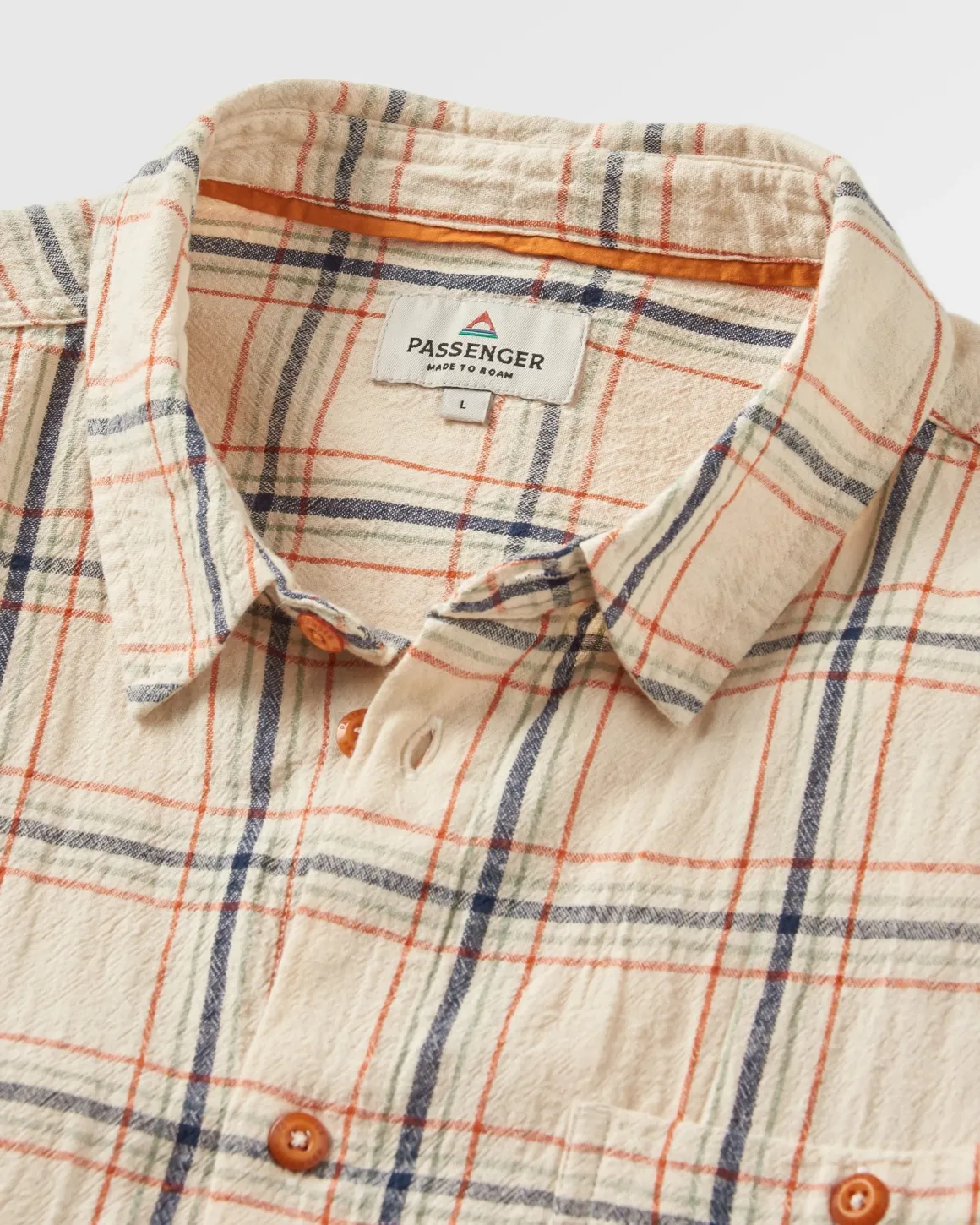 Chill Organic Cotton Check Long Sleeve Shirt - Birch
