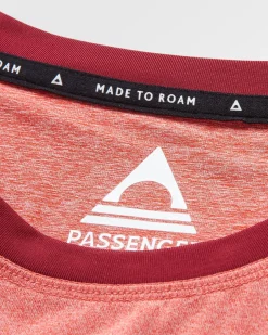 Classic Active Recycled T-Shirt - Mineral Red Marl