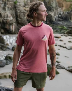 Classic Active Recycled T-Shirt - Mineral Red Marl