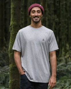 Classic Logo Recycled Cotton T-Shirt - Mid Gray Marl