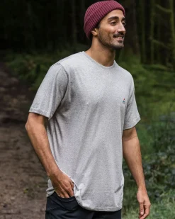 Classic Logo Recycled Cotton T-Shirt - Mid Gray Marl