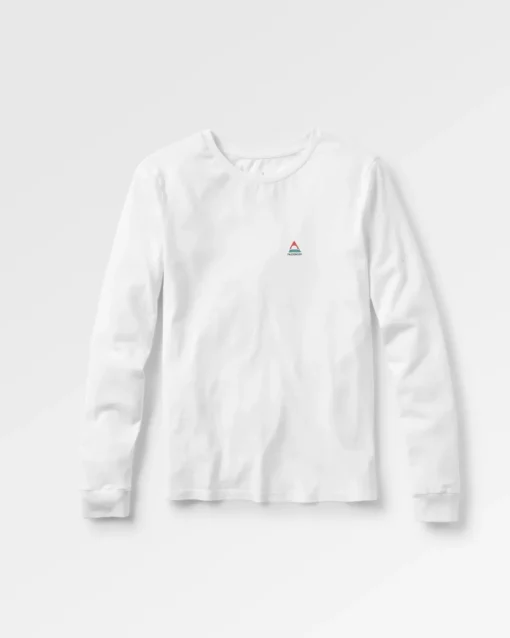 Classic Recycled Cotton Long Sleeve T-Shirt - White
