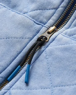 Clementine Quilted Full Zip - Cornflower