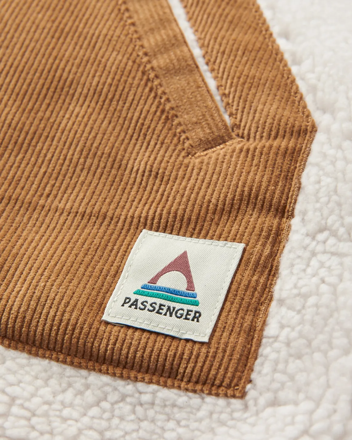 Clover Recycled Cotton-Lined Sherpa Fleece - Vintage White