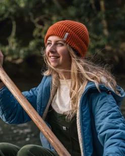 Compass Recycled Beanie - Rust