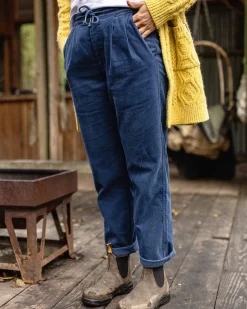 Compass Recycled Corduroy Pant - Dark Denim