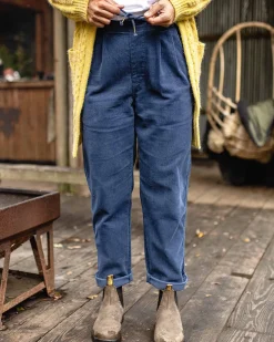 Compass Recycled Corduroy Pant - Dark Denim