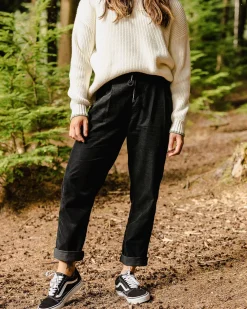 Compass Recycled Corduroy Pant - Black