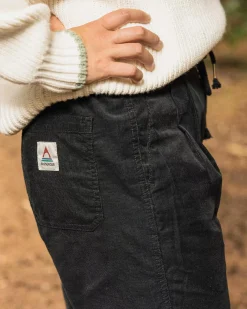 Compass Recycled Corduroy Pant - Black