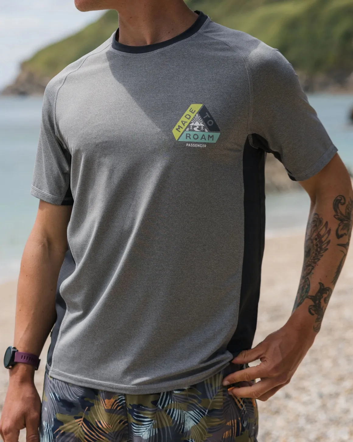 Cool Down Active T-shirt - Gray Marl