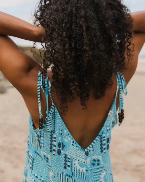 Copetín Jumpsuit - Vintage Patchwork Blue Pool