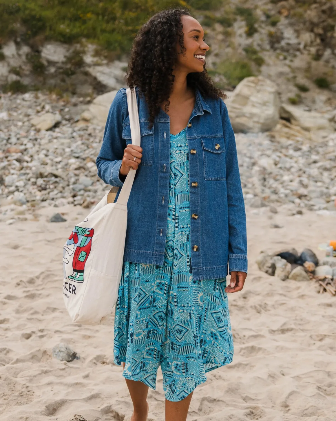 Copetín Jumpsuit - Vintage Patchwork Blue Pool