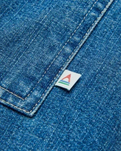 Coral Organic Cotton Long Sleeve Shirt - Washed Denim