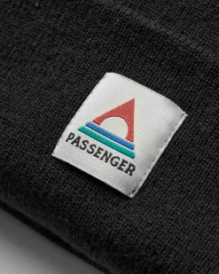 Core Recycled Acrylic High-Top Beanie - Black