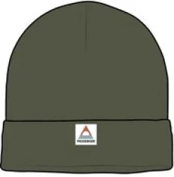 Core Recycled Acrylic High-Top Beanie - Khaki Green