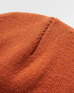 Core Recycled Low-Top Beanie - Burnt Orange