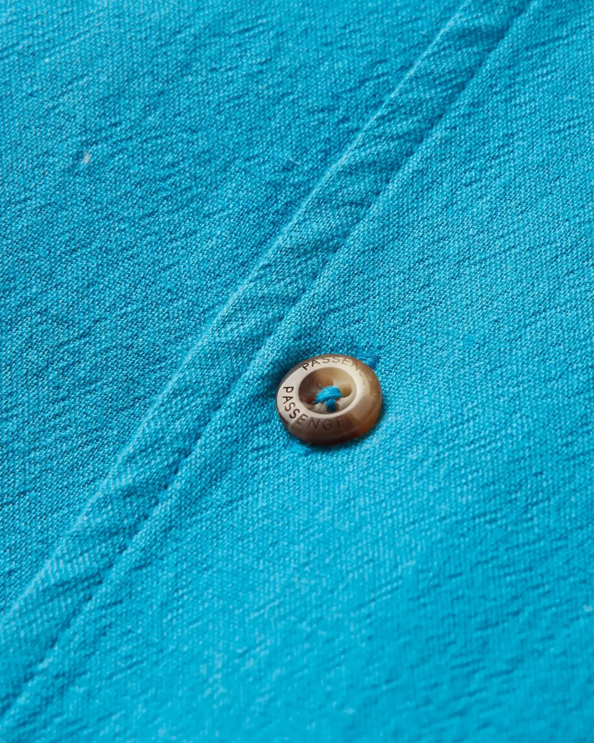 Cove Organic Cotton Short Sleeve Shirt - Blue Pool