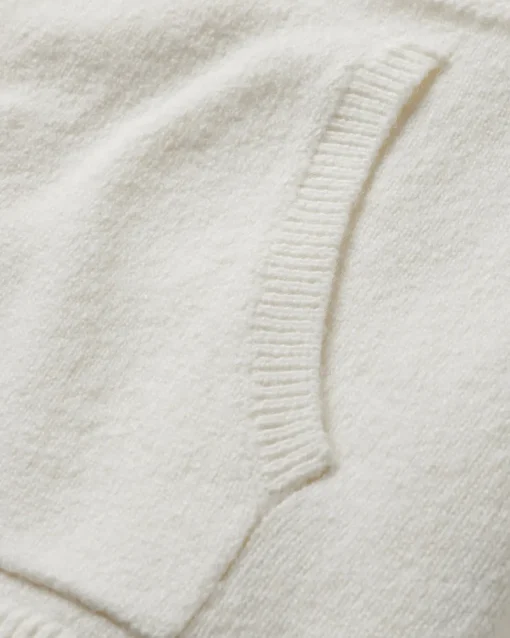 Cove Recycled Knitted Hoodie - Off White
