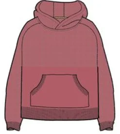 Cove Recycled Knitted Hoodie - Rhubarb