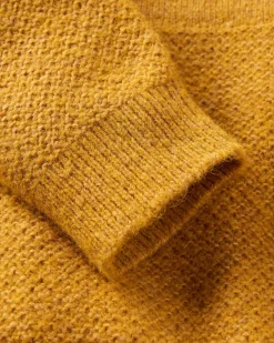 Cove Recycled Knitted Sweater - Amber Gold