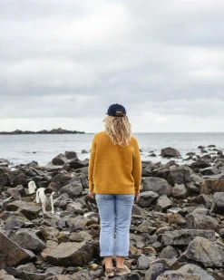 Cove Recycled Knitted Sweater - Amber Gold