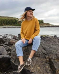 Cove Recycled Knitted Sweater - Amber Gold