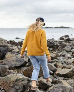 Cove Recycled Knitted Sweater - Amber Gold