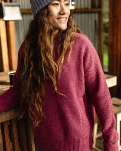 Cove Recycled Knitted Sweater - Rhubarb
