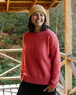 Cove Recycled Knitted Sweater - Mineral Red