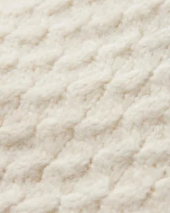 Cozy Cable Recycled Knitted Sweater - Off White