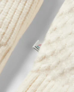 Cozy Cable Recycled Knitted Sweater - Off White