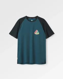 Dawn To Dusk Recycled Active T-shirt - Dark Denim