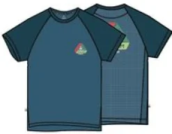 Dawn To Dusk Recycled Active T-shirt - Blue Steel