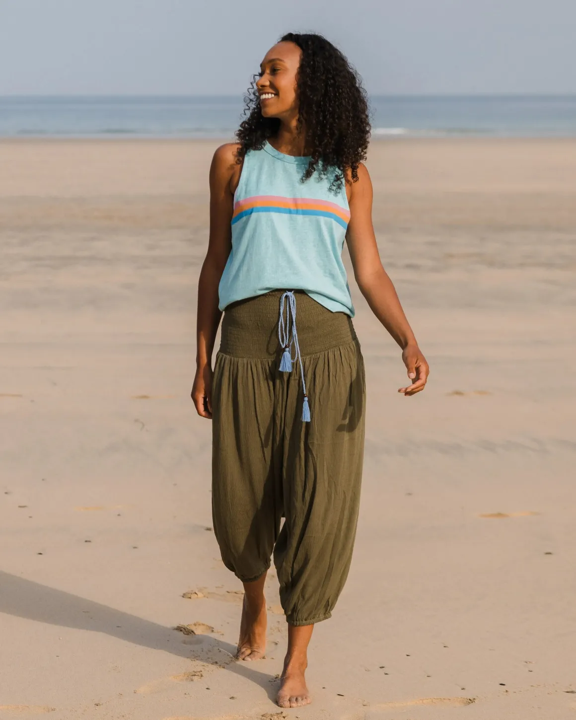 Daylily Loose Pant - Khaki Green