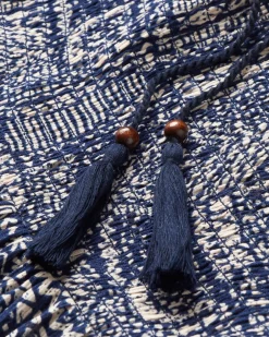 Daylily Loose Pants - Vintage Patchwork Navy