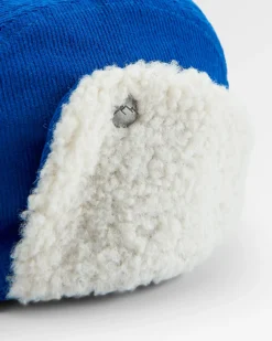 Daytime Recycled Cotton Sherpa Lined Hat - Azure Blue