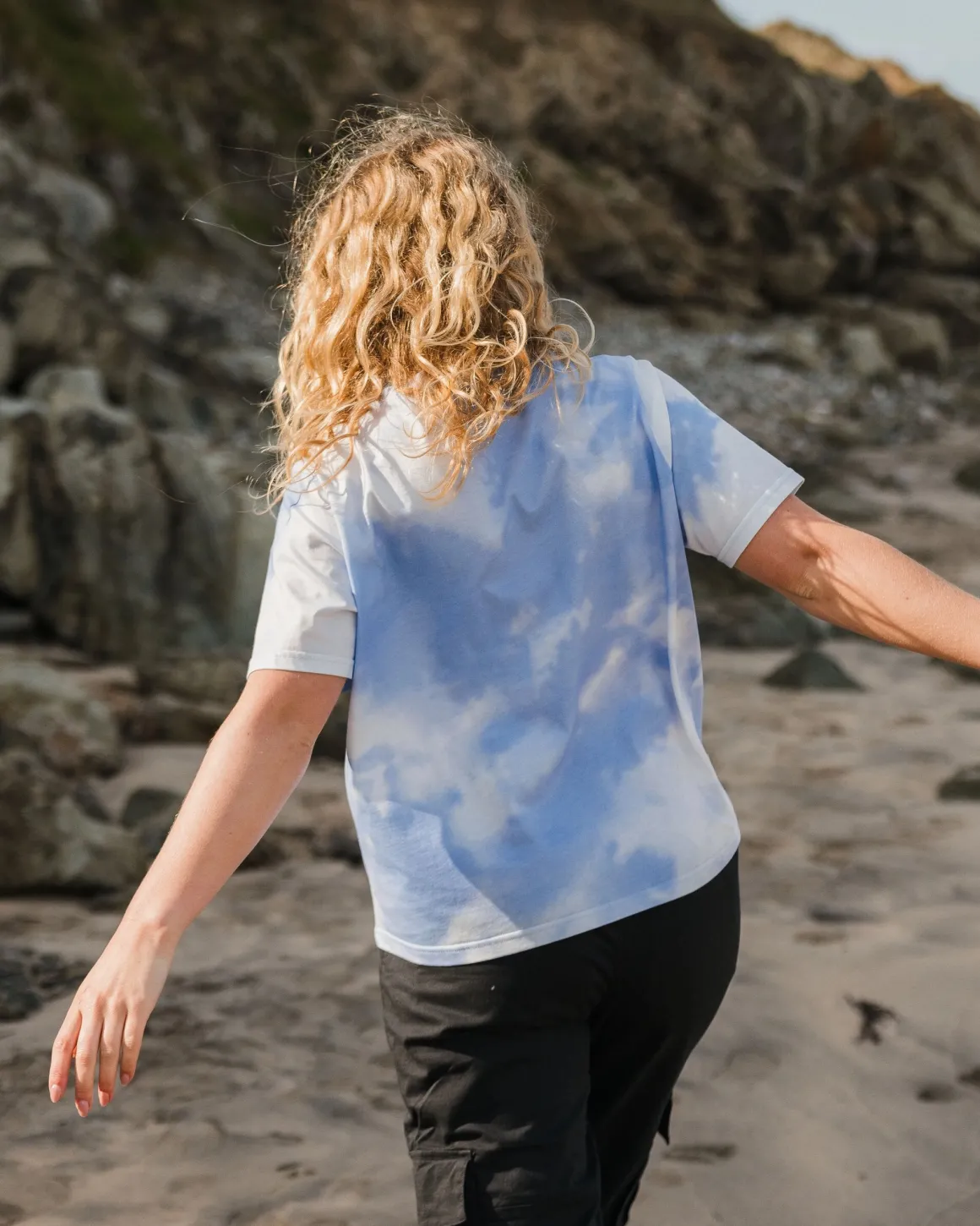 Discovery Organic Cotton T-Shirt - Tie Dye Cornflower