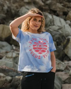 Discovery Organic Cotton T-Shirt - Tie Dye Cornflower
