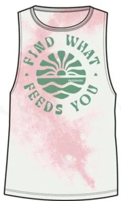 Discovery Organic Cotton Tank Top - Tie Dye Shell Pink