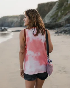 Discovery Organic Cotton Tank Top - Tie Dye Shell Pink