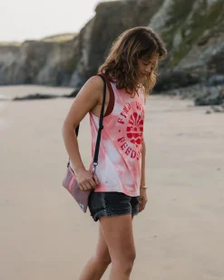 Discovery Organic Cotton Tank Top - Tie Dye Shell Pink